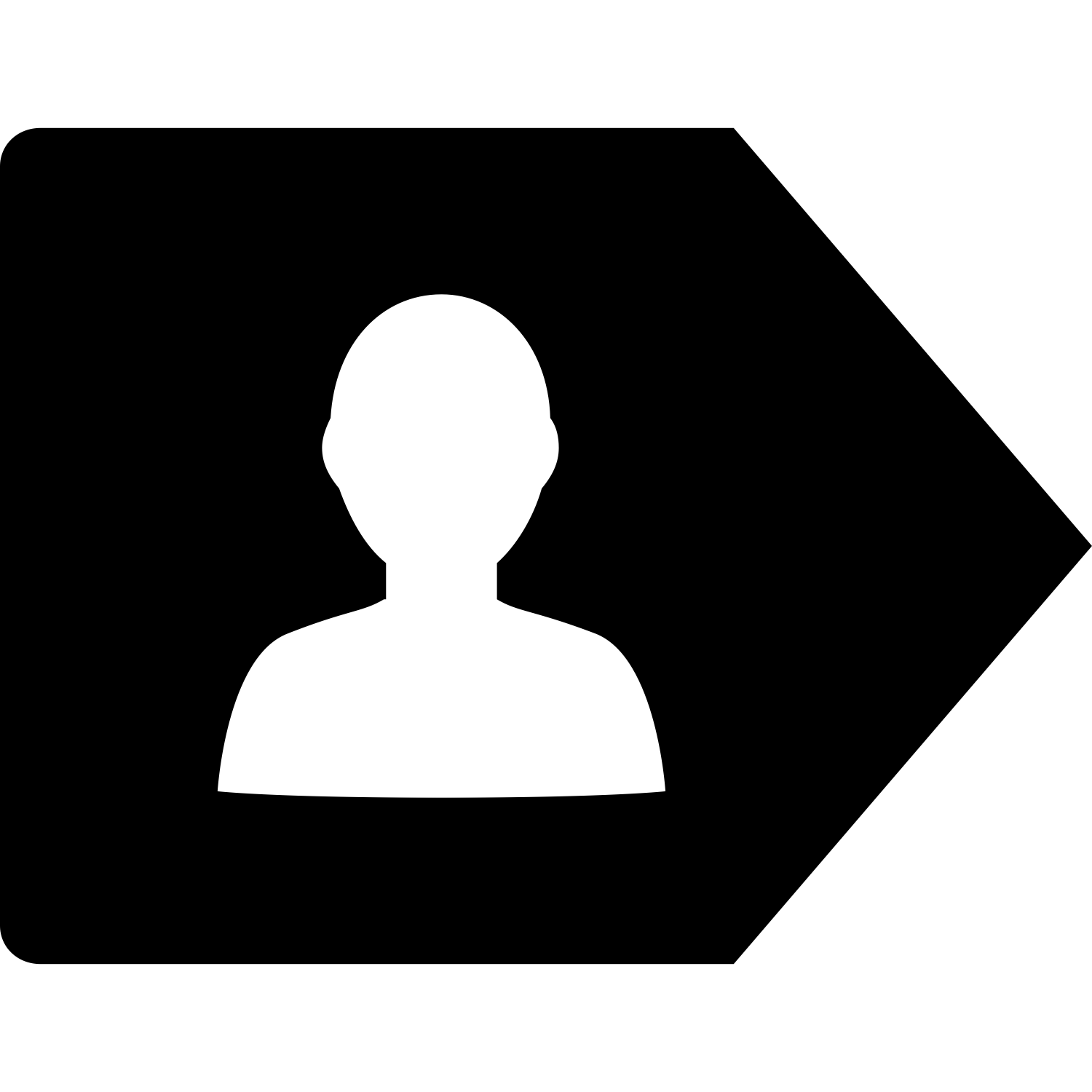 Silhouette of a person.